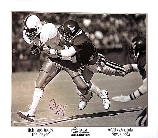 Rich Rodriguez “The Player” One-of-a-kind Signed - 24x20 Print, Mat & Frame - Limited Stock