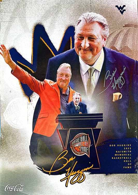 Bob Huggins 2022 Naismith Memorial Basketball Hall of Fame Signed - 24x18 Poster, Mat & Frame - Limited Stock